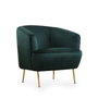 Atelier Del Sofa Sillón Orejero Verde Patas Doradas 83x75x72 cm